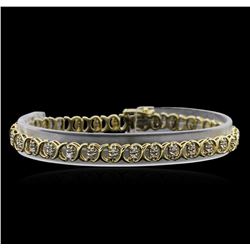 0.50ctw Diamond Bracelet - 14KT Yellow Gold