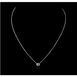 14KT White Gold 0.26ct Diamond Necklace