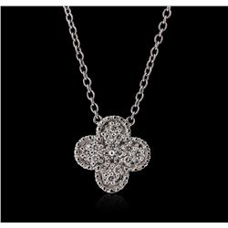 18KT White Gold 0.15ctw Diamond Necklace