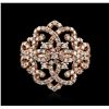 14KT Rose Gold 1.10ctw Diamond Ring