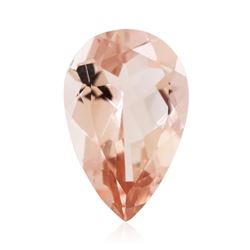 13.02ctw. Natural Pear Cut Morganite