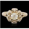 Image 1 : 14KT Yellow Gold 1.44ctw Diamond Ring