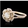 Image 2 : 14KT Yellow Gold 1.44ctw Diamond Ring