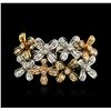 Image 1 : 18KT Tri-Color Gold 0.53ctw Diamond Ring