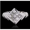 Image 1 : 14KT White Gold 0.95ctw Diamond Ring