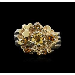 14KT Yellow Gold 2.00ctw Yellow Topaz Ring