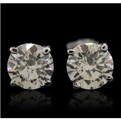 14KT White Gold 4.33ctw Diamond Stud Earrings