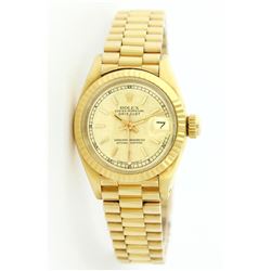 Rolex President 18KT Gold DateJust Ladies Watch