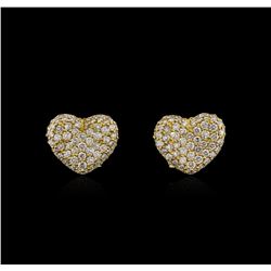 18KT Yellow Gold 2.24ctw Diamond Earrings