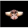 Image 1 : 14KT Rose Gold 3.94ct Morganite Ring