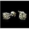 Image 2 : 14KT White Gold 3.23ctw Diamond Stud Earrings