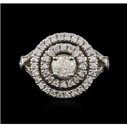 14KT White Gold 1.48ctw Diamond Ring