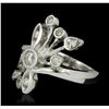 Image 2 : 14KT White Gold 0.50ctw Diamond Ring