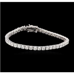 14KT White Gold 4.55ctw Diamond Tennis Bracelet