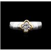 Image 1 : 1.00ct Diamond Solitaire Ring - 18KT Two-Tone Gold