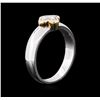 Image 3 : 1.00ct Diamond Solitaire Ring - 18KT Two-Tone Gold