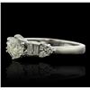 Image 2 : 18KT White Gold 1.27ctw Diamond Ring