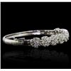 Image 2 : 14KT White Gold 4.29ctw Diamond Bangle Bracelet