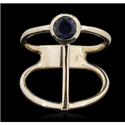 14KT Yellow Gold 0.55ct Sapphire Ring