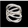 Image 1 : 14KT White Gold 1.00ctw Diamond Ring