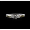 Image 1 : 14KT White Gold 0.74ctw Diamond Ring