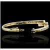 Image 3 : 14KT Yellow Gold 1.51ctw Diamond Bangle