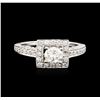 Image 1 : 14KT White Gold 1.38ctw Diamond Ring