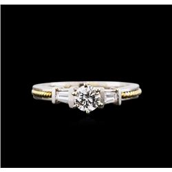 1.13ctw Diamond Ring - 18KT Two-Tone Gold