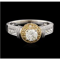 14KT Two-Tone Gold 0.72ctw Diamond Ring