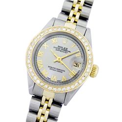 Rolex Two-Tone 1.00ctw Diamond DateJust Ladies Watch