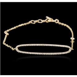 14KT Yellow Gold 0.38ctw Diamond Bracelet