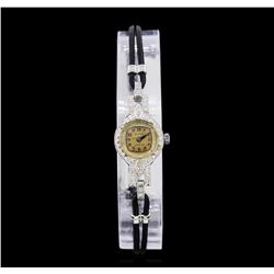 Waltham Platinum Diamond Vintage Ladies Watch