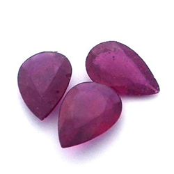 11.75ctw Pear Mixed Ruby Parcel