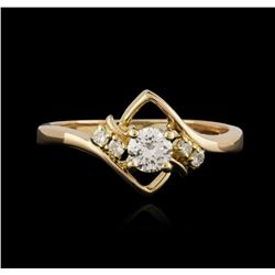 14KT Yellow Gold 0.35ctw Diamond Ring