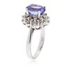 Image 3 : 14KT White Gold 2.48ct Tanzanite and Diamond Ring