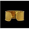 Image 2 : 18KT Two-Tone Gold 0.33ctw Diamond Cuff Bracelet