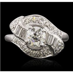 14KT White Gold 1.29ctw Diamond Ring