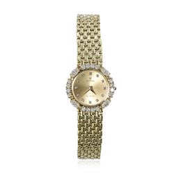 Cyma Vintage 14KT Yellow Gold Diamond Ladies Watch