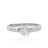 Image 1 : 14KT White Gold 0.55ctw Diamond Ring