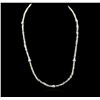 Image 1 : 14KT White Gold 52.46ctw Rough Diamond Necklace