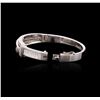 Image 3 : 18KT White Gold 6.47ctw Diamond Bangle Bracelet