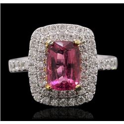 14KT Two-Tone Gold 1.92ct Tourmaline and Diamond Ring