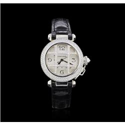 Cartier 18KT White Gold 1.75ctw Diamond Pasha de Cartier Watch