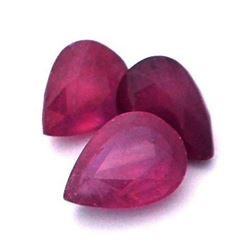 23.99ctw Pear Mixed Ruby Parcel