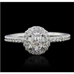 14KT White Gold 1.12ctw Diamond Ring