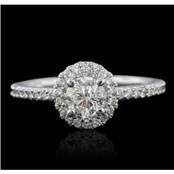 14KT White Gold 1.12ctw Diamond Ring