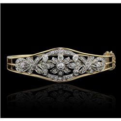 14KT Yellow and White Gold 1.93ctw Diamond Bracelet