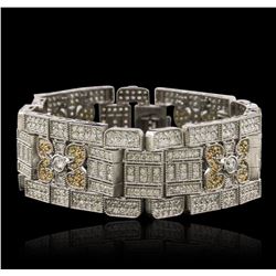 14KT White Gold 14.92ctw Diamond Bracelet