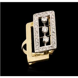 14KT Yellow Gold 1.04ctw Diamond Ring