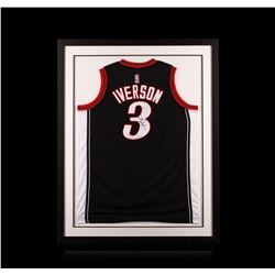 Allen Iverson Framed Autographed Jersey